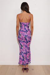 Vivid Colors Maxi Dress Purple