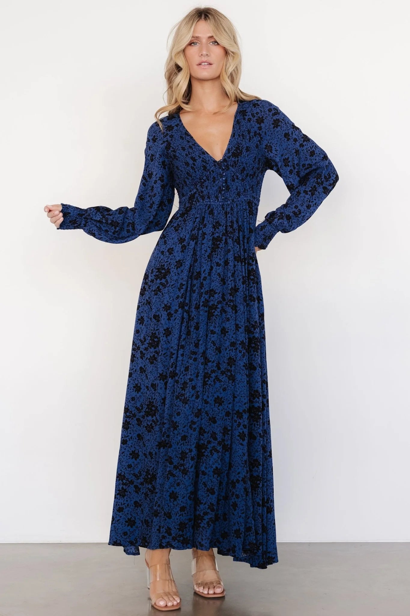 Anya Maxi Dress | Vintage Navy Floral