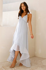 Floating On Florals Maxi Dress Blue