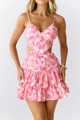 Flirty Summer Mini Dress Pink