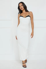 Chic Sophistication Maxi Dress White