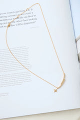 18k Gold Plated Star Landing Necklace Gold