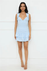Your Wildflower Mini Dress Blue