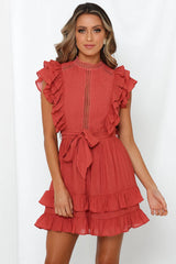 Carry Me On Dress Rust