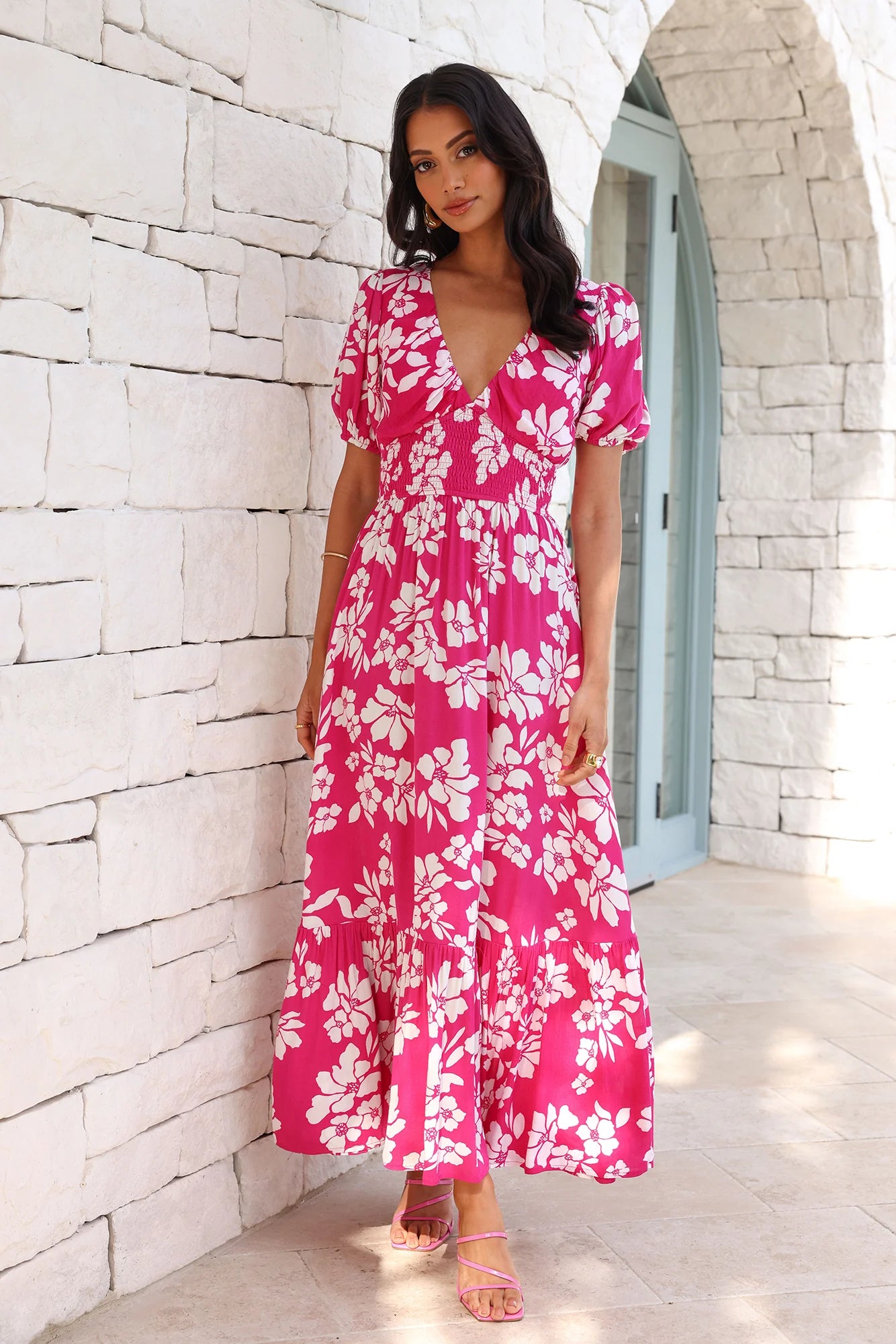 Five Star Style Maxi Dress Pink