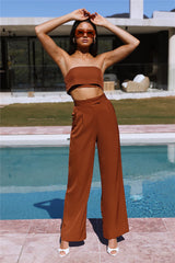 Blind Love Crop Brown