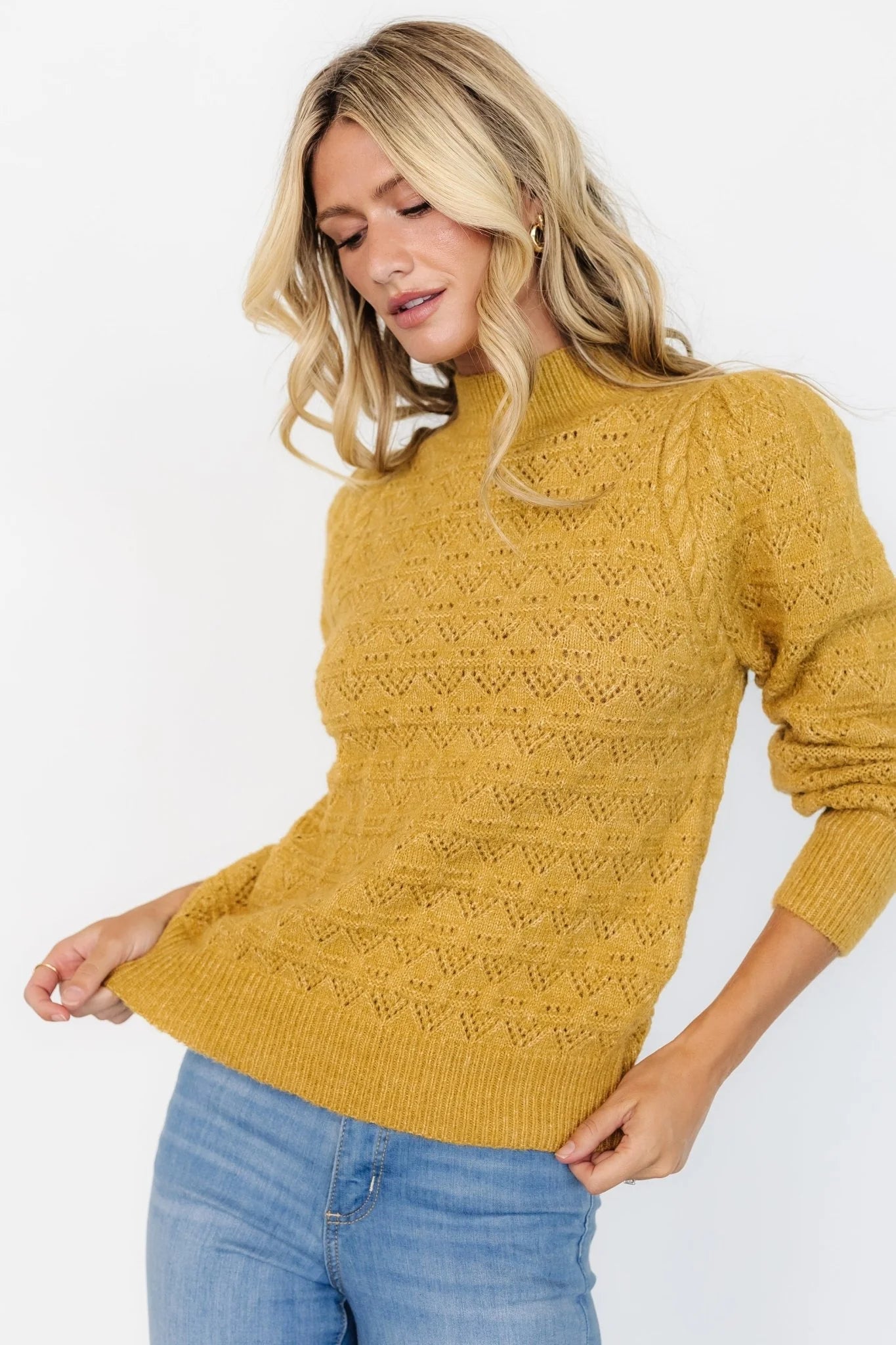 Grayson Sweater | Vintage Mustard