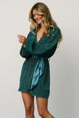 Packard Sparkle Mini Dress | Dark Teal