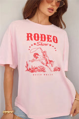 BASE Rodeo Show Oversized T-Shirt Pink