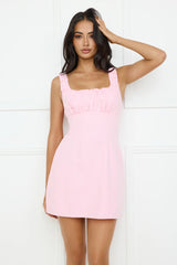 City Sleek Mini Dress Pink