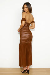 Compliments Maxi Dress Brown