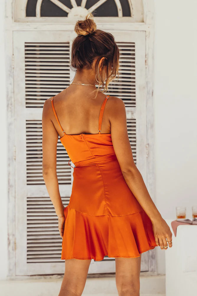 Toy Tea Cups Dress Copper