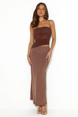 Don't Apologise Maxi Dress Brown