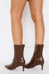 Ainsley Boots Choc Shine