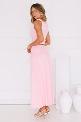 Couture Maxi Skirt Pink