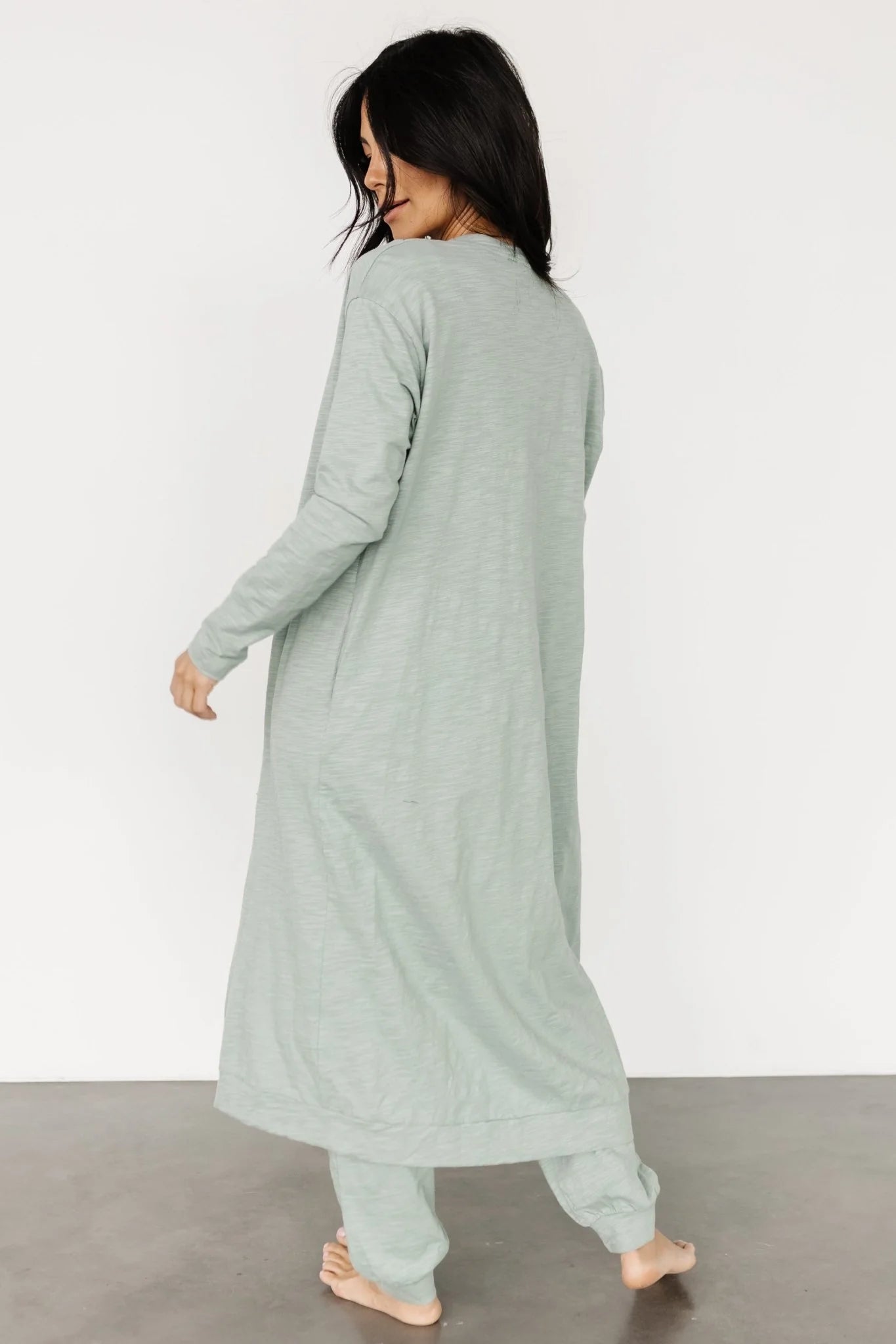 Janae Jumpsuit + Cardigan Set | Sage