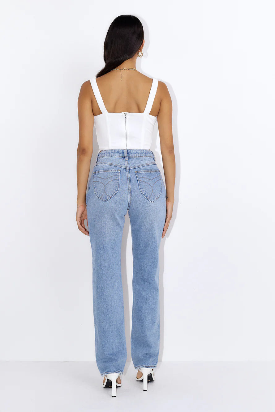 Drinks With You Crop Top White