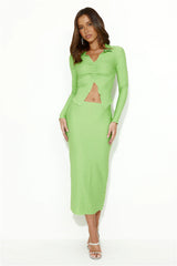 Be Sleek Midi Skirt Green