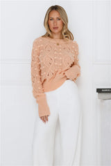Winterberry Sweater Knit Peach