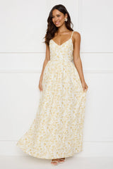 Waking Sun Maxi Dress Yellow