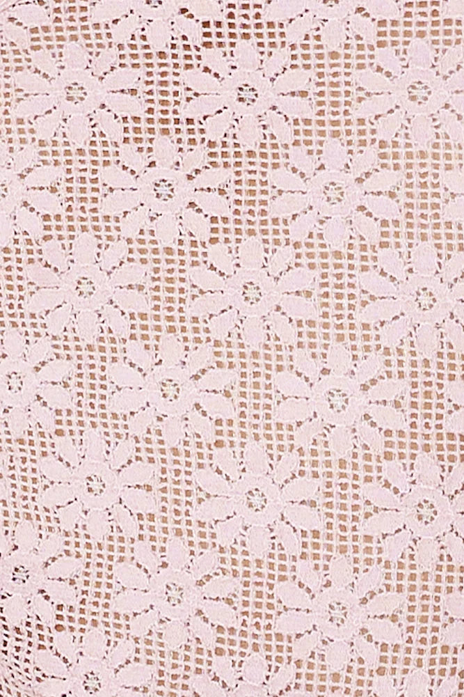 Daisy Love Lace Top Pink