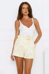 Capri Sun Mini Shorts Yellow