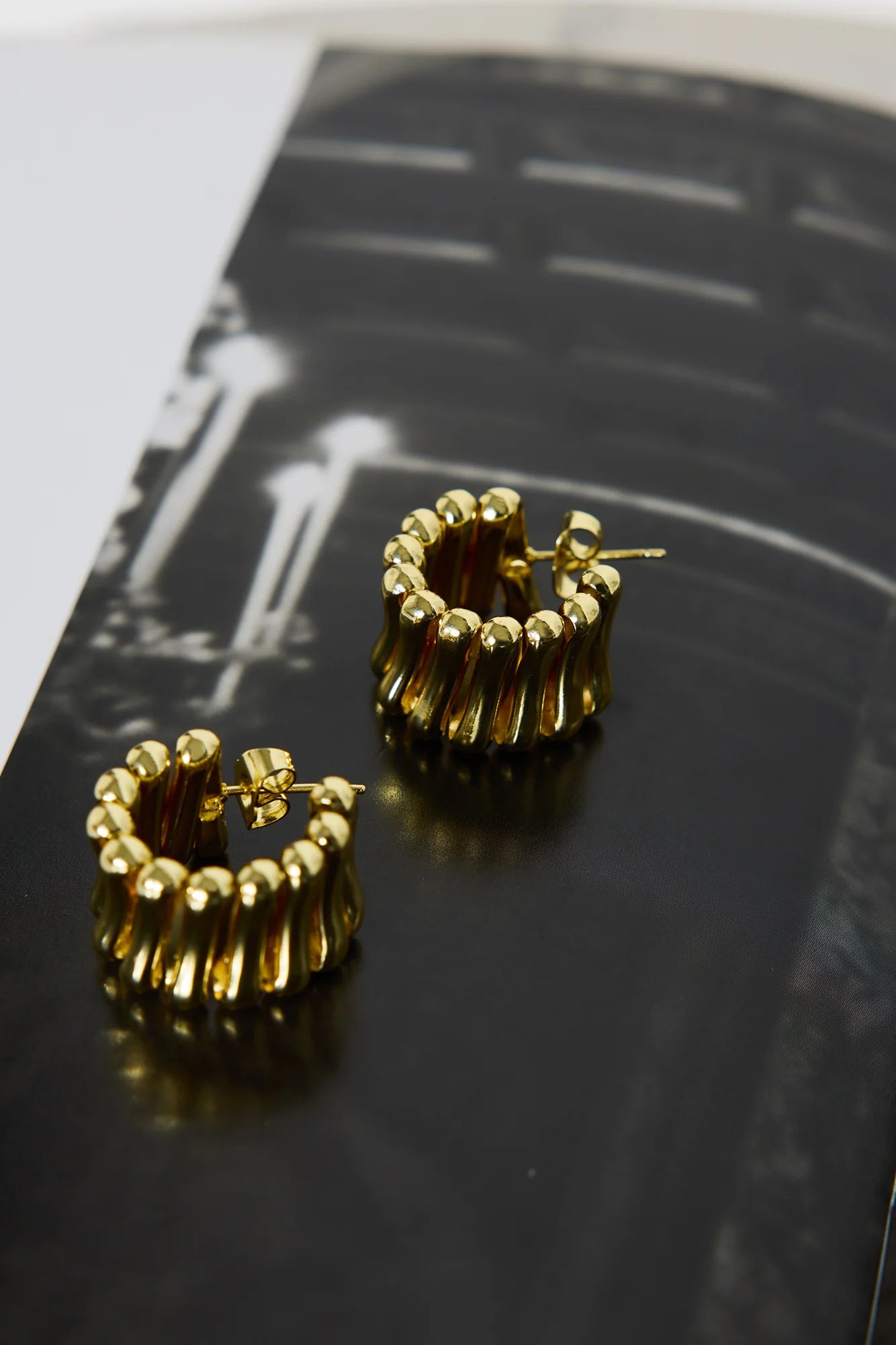 18k Gold Plated Beach Promenade Earrings Gold
