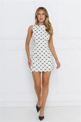 Bow And Beauty Mini Dress Ivory