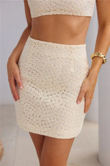 Endless Sunshine Mini Skirt Cream
