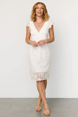 Kimber Lace Dress | Off White