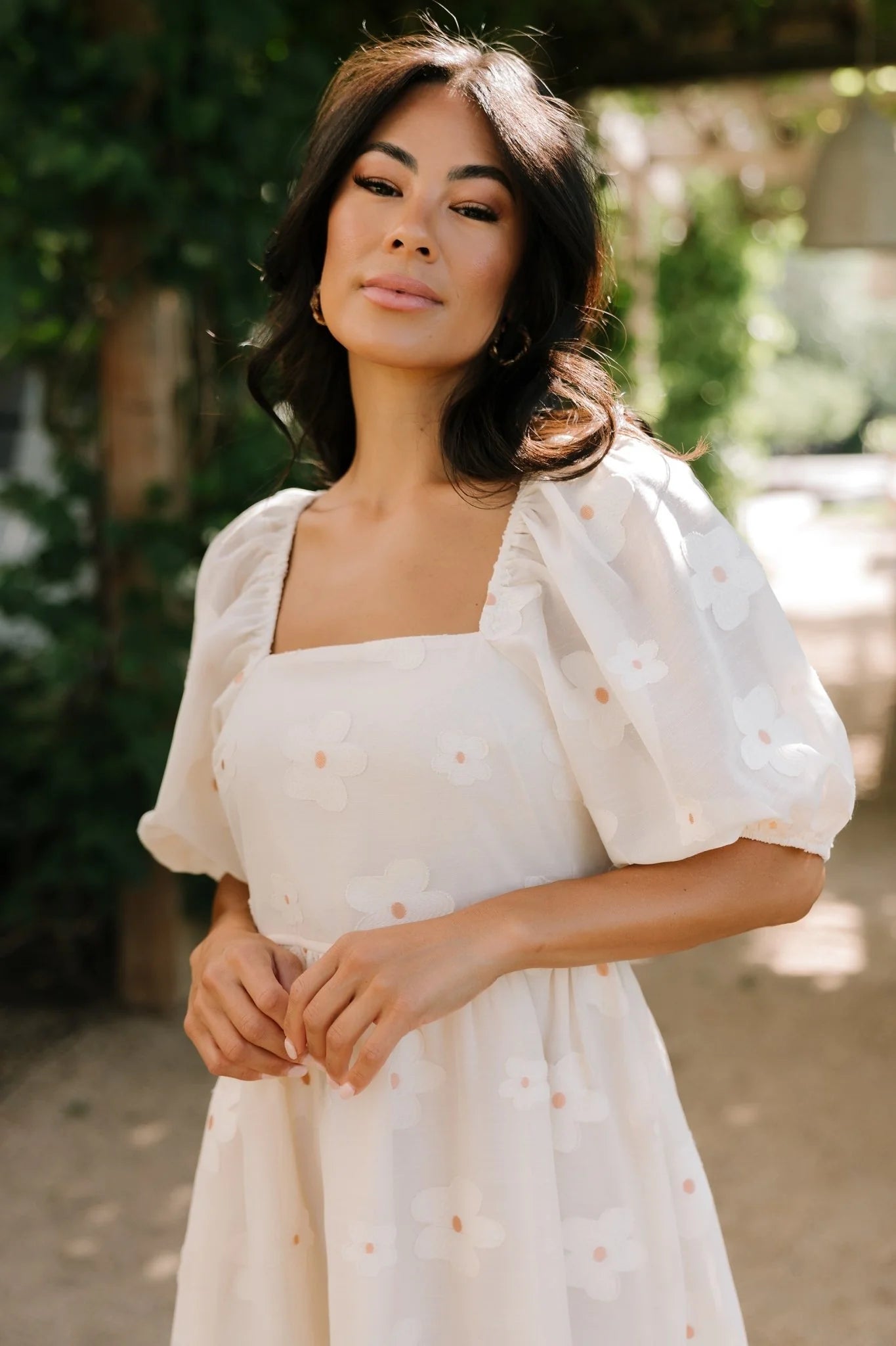 Daisy Short Dress | Vintage Cream Floral