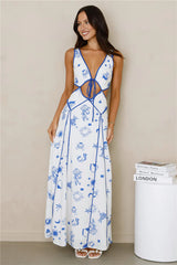 Aegean Dreams Maxi Dress Blue