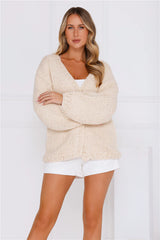 Ultimate Cosy Knit Cardigan Beige