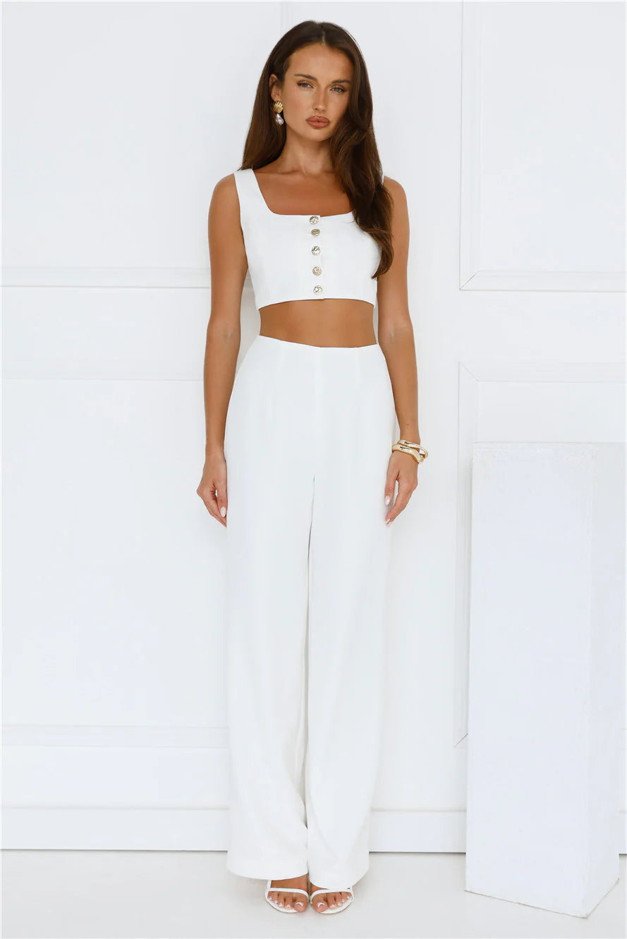 Basking In Style Pants Cream