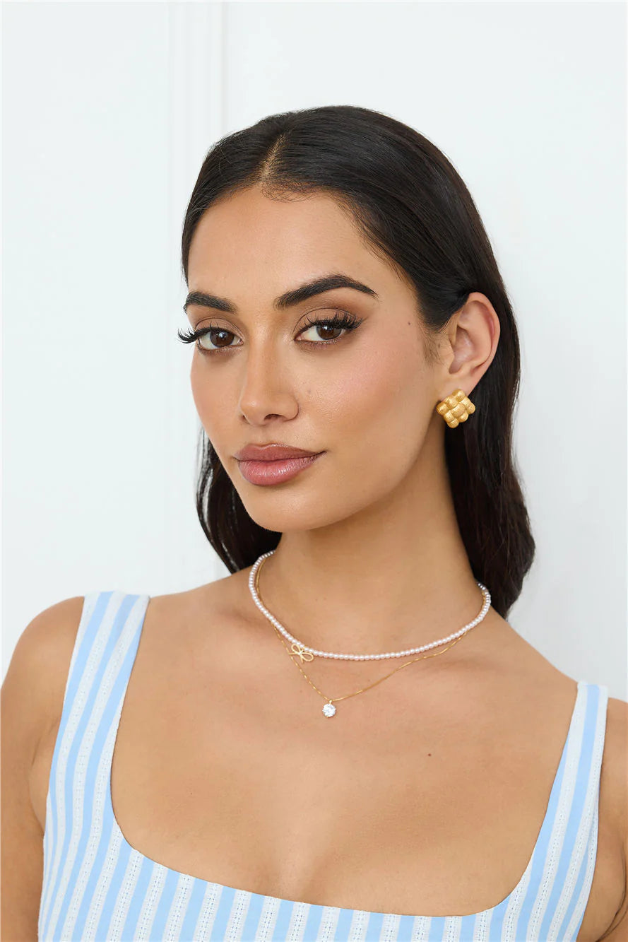 18k Gold Plated Luxa Earrings Gold