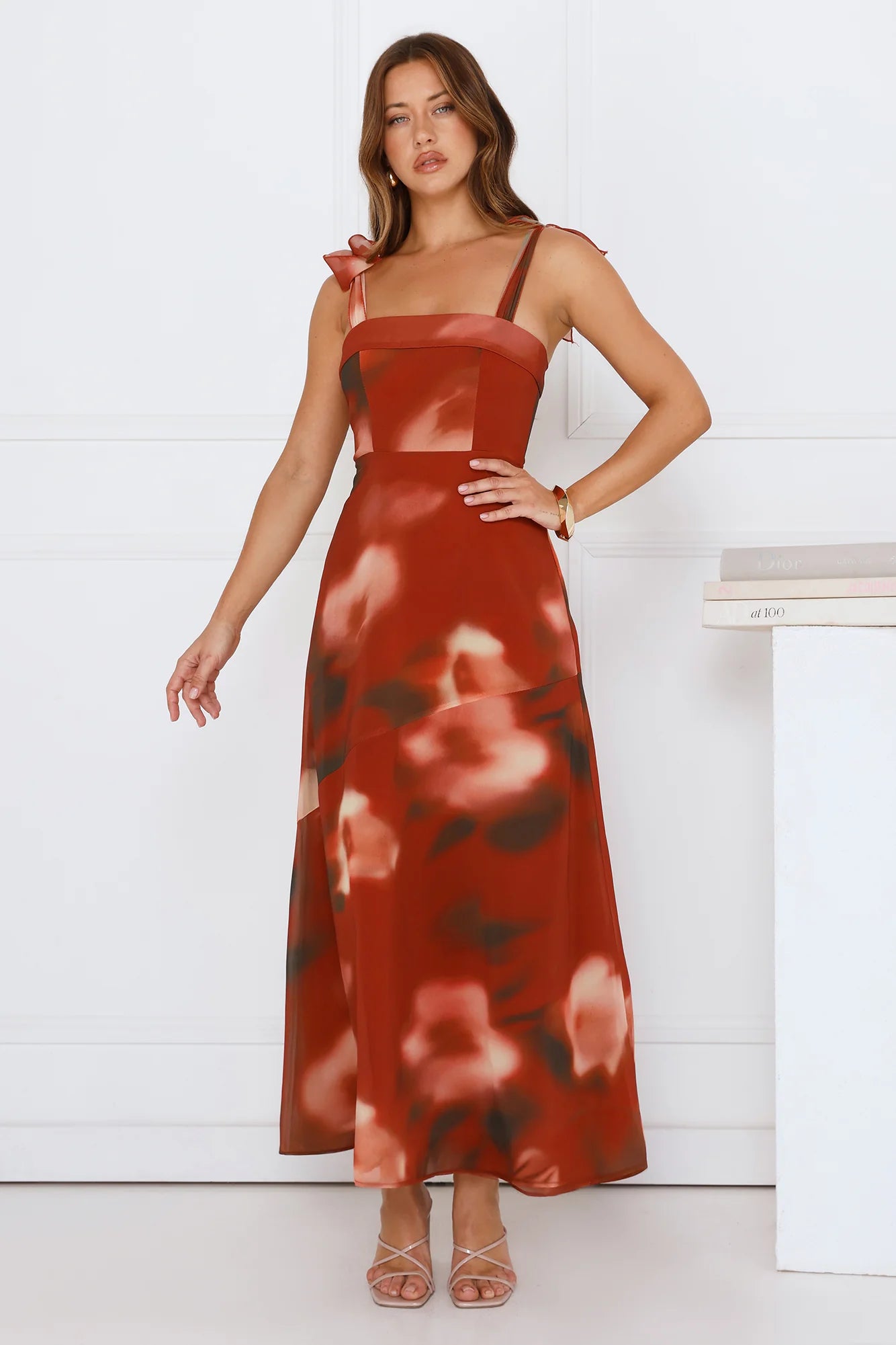 Fresh Feed Maxi Dress Rust