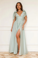 Eyes Of A Goddess Maxi Dress Sage