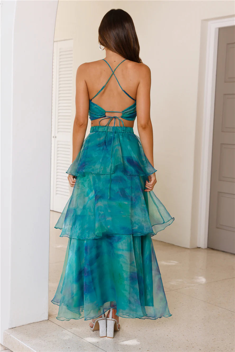 Desperate For You Crop Top Green