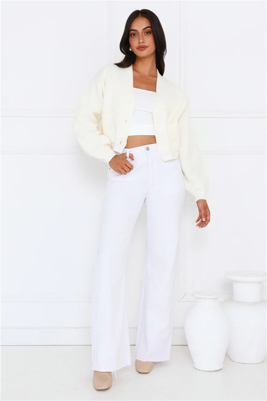 Alaska Knit Cardigan Cream
