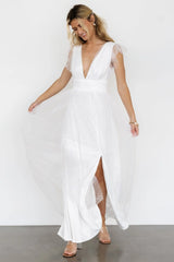 Annika Sequin Mesh Maxi Dress | Off White