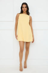 Effortless Icon Mini Dress Yellow