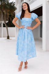 Experience Best Dressed Midi Dress Blue