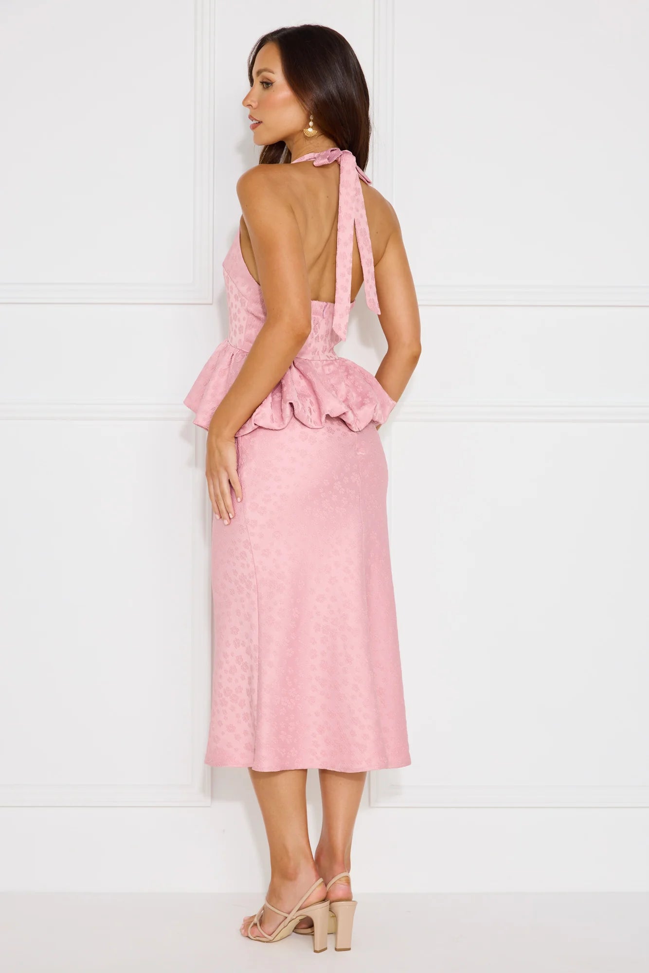 Yasmine Midi Skirt Pink