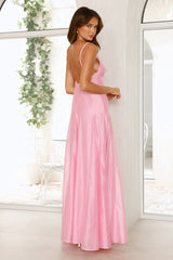 Dancing With Beauty Maxi Dress Pink