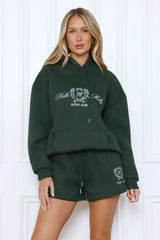 BASE Slip On Emblem Hoodie Green