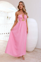 Coastlines Maxi Dress Pink