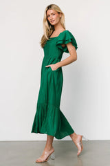 Buttercup Midi Dress | Evergreen