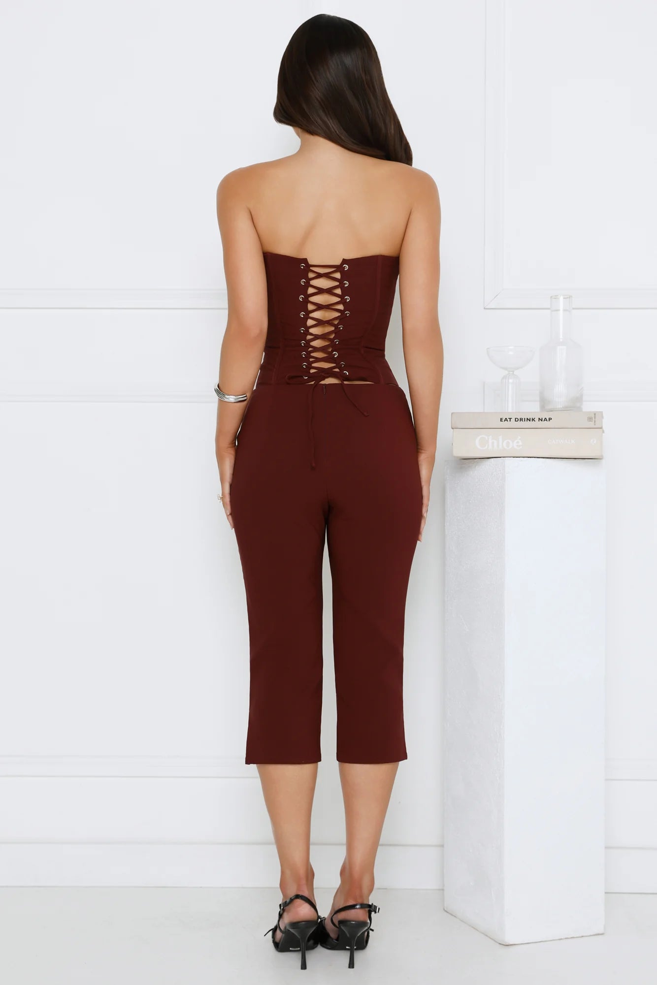 Gisele Capri Pants Bitter Chocolate