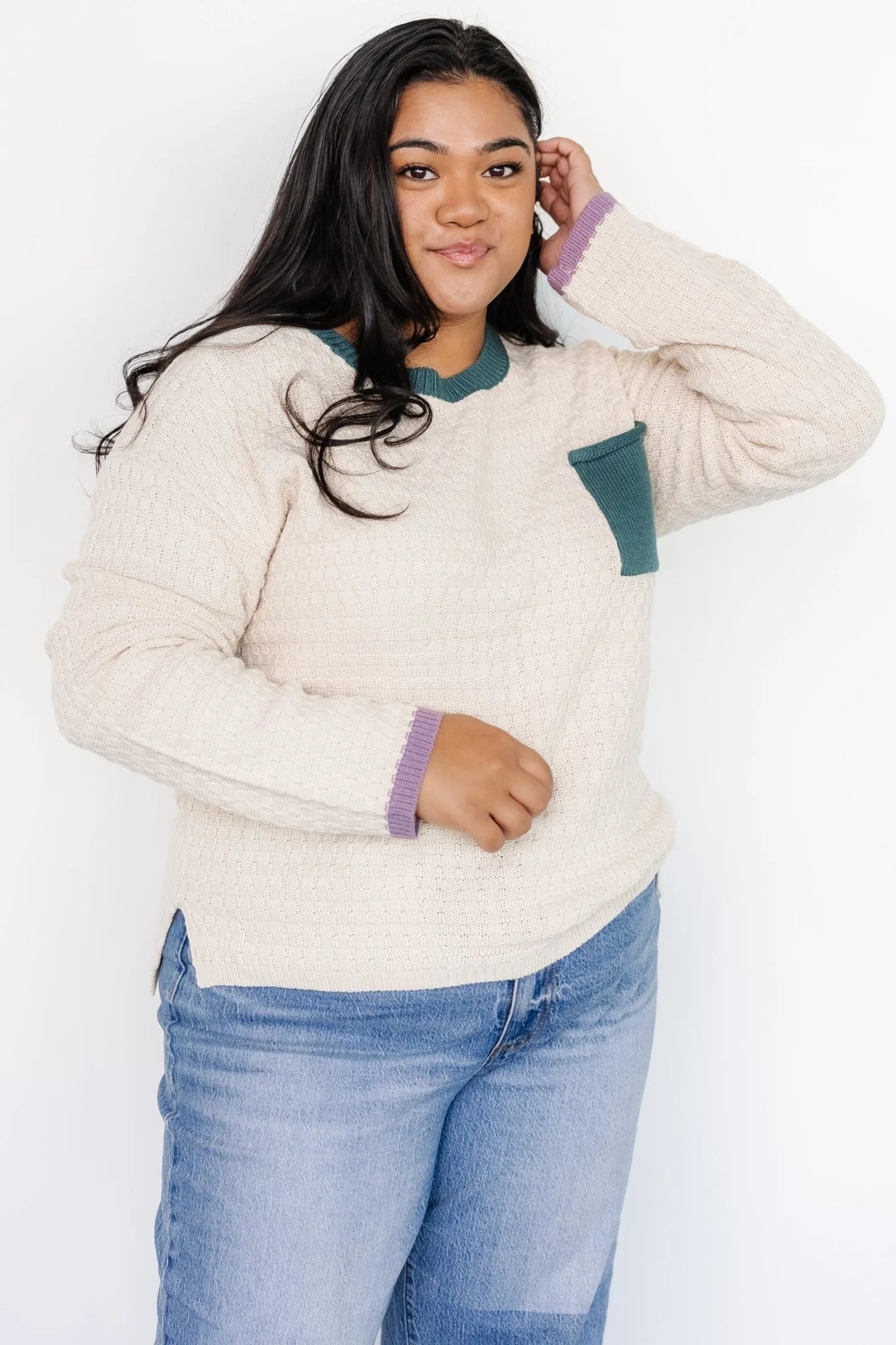 Brixton Weave Sweater | Oatmeal