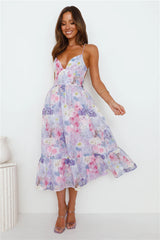 Express Your Feelings Midi Dress Purple